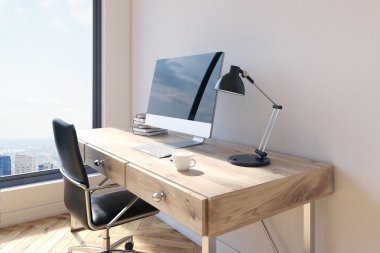 ofis işyeri bilgisayar ile