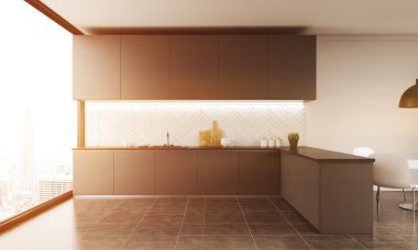 New York appartment mutfakta