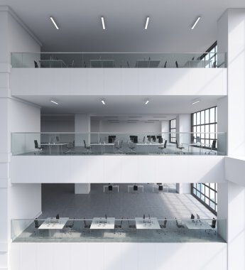 Ofis Binası iç birkaç kat sayısı ile