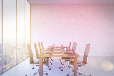 New York Panorama'lı Ofis