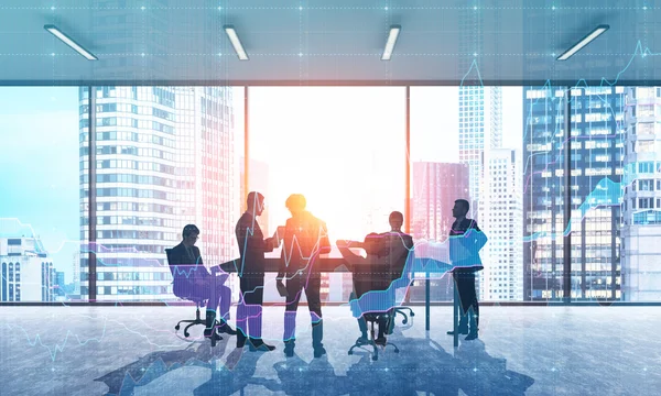 ofiste iş adamları