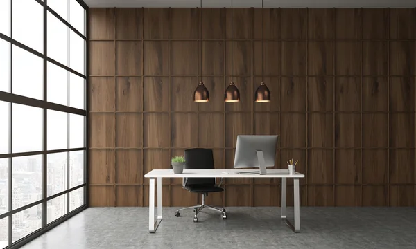 White desk in office — Stock Photo, Image