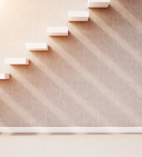 Escaleras en la pared — Foto de Stock