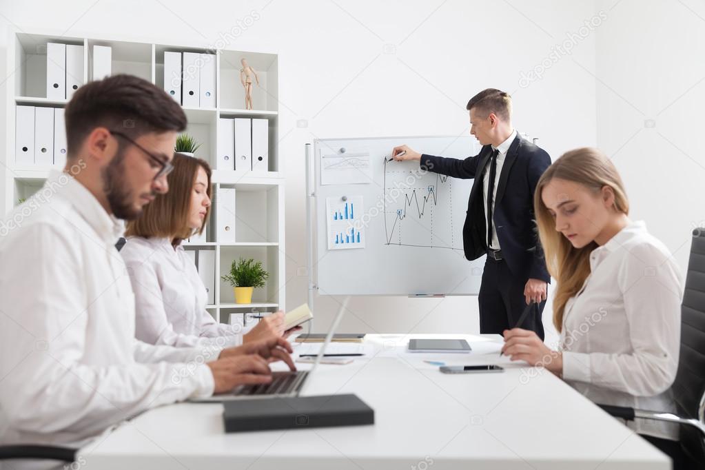 business meeting and presentation stock photo denisismagilov business meeting presentation