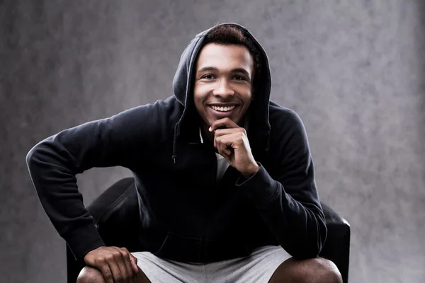 Cheerful African American man portrait — Stock Photo, Image