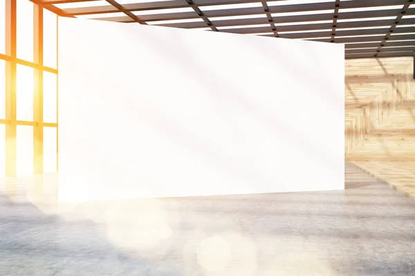 Giant poster in corner — Stock Photo, Image