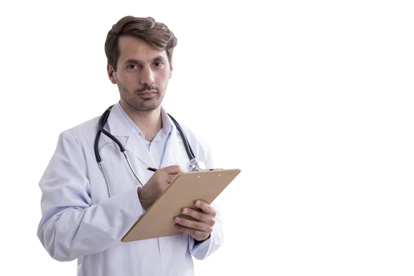 Isolated male doctor — Stock Photo, Image
