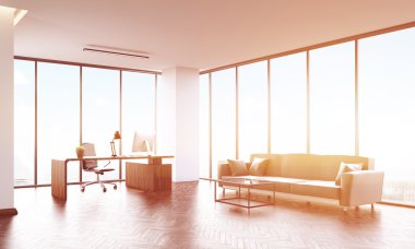 Parlak günde Ceo ofisi