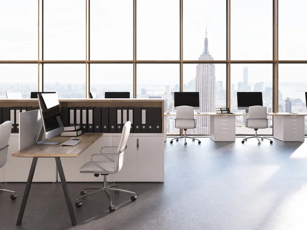 Call center interior in New York — Stock Photo, Image