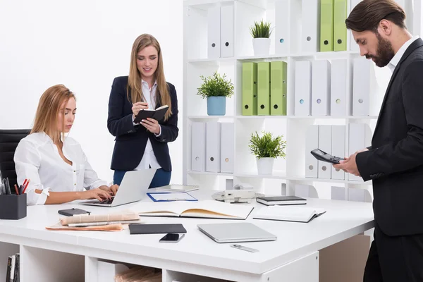 Umtriebige Leute im Amt — Stockfoto