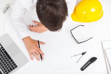 Working at renovation project