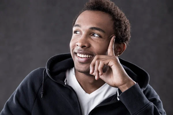 African American man looking sideways — Stock Photo, Image