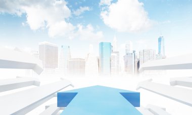 Şehre işaret eden oklar