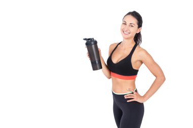 sporcumuz su şişesi ile