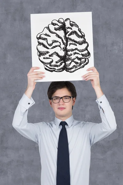Малювання мозку — стокове фото