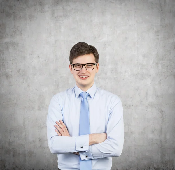 Empresário sorrindo — Fotografia de Stock