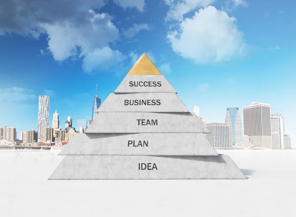Бізнес піраміда — стокове фото