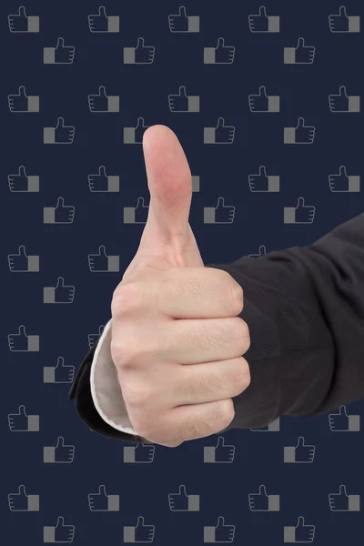 Thumb up sign — Stock Photo, Image