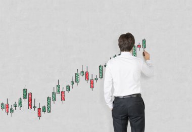 işadamı çizim grafik stokunun