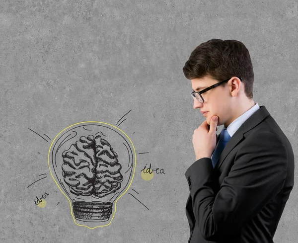 Brain lamp — Stock Photo, Image