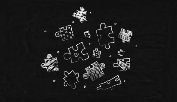Kreslení: n puzzle — Stock fotografie