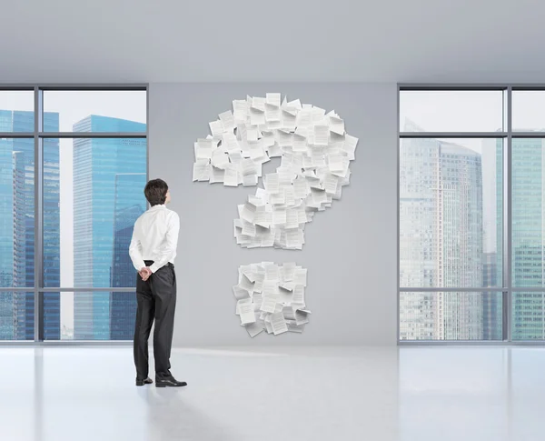 Paper in form question mark — Stock Photo, Image