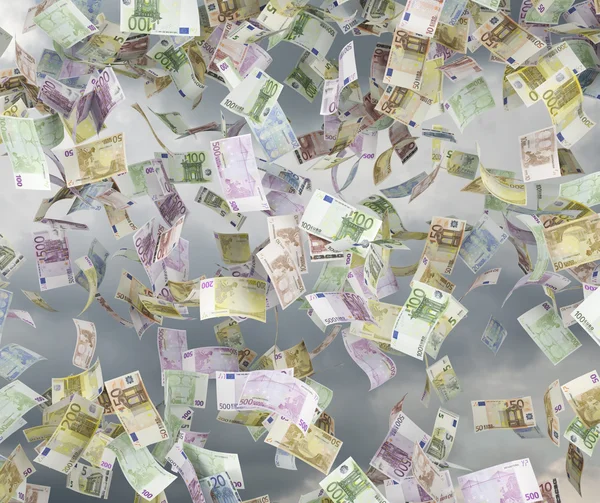 Ötszáz euro számlák — Stock Fotó
