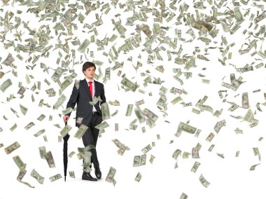 işadamı ve düşen dolar faturaları