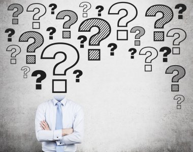 soru işareti yerine bir kafa