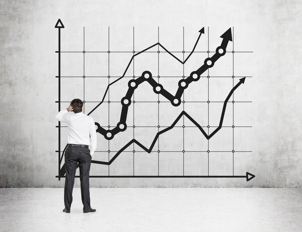 бизнесмен ищет график
