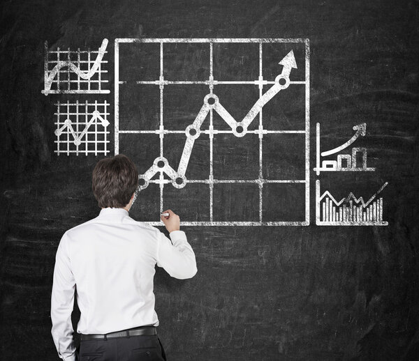 График на доске
