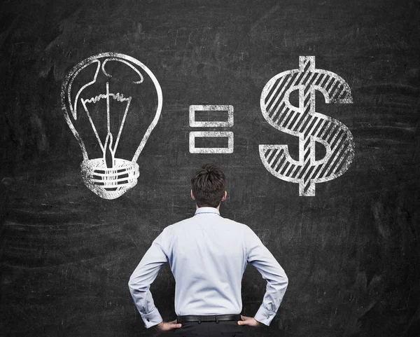 Idea equals money — Stock Photo, Image