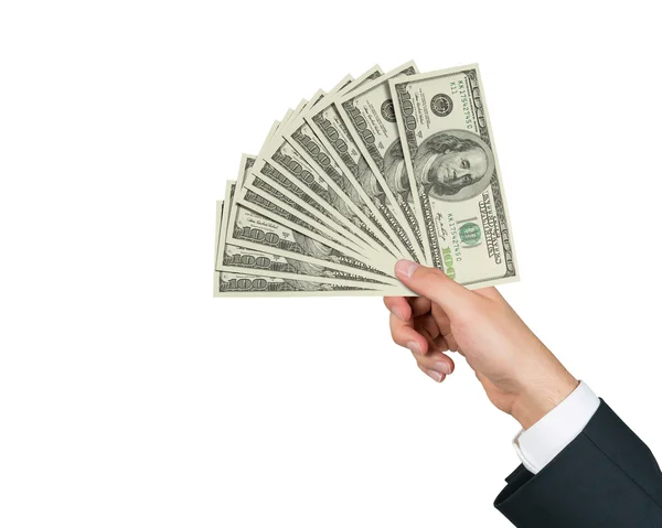 Hand stretches money — Stock Photo, Image