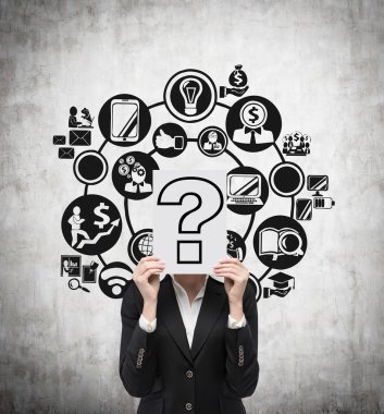 poster squestion işareti çizim ile