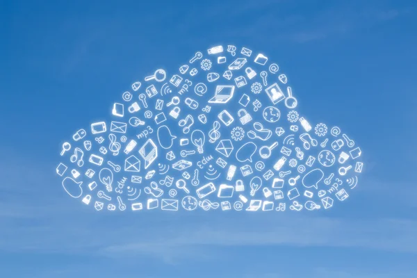 Icono de negocio en forma de nube — Foto de Stock
