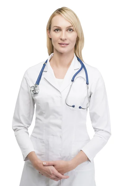 Woman with stethoscope — Stock Photo, Image