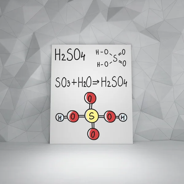 Chemical elements H2SO4, HNO3 — Stock Photo, Image