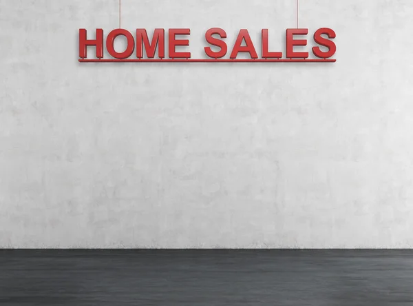 Rosso home testo di vendita — Foto Stock
