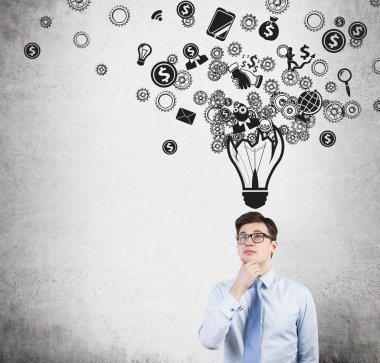 iş adamı, düşünüyor