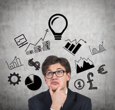 iş adamı, düşünüyor