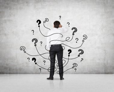 iş adamı, düşünüyor