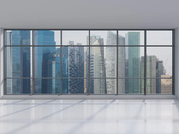 Kontor med stort fönster — Stockfoto