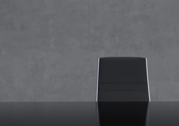 Zwarte stoel en tafel — Stockfoto