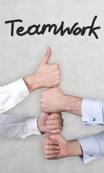Hands showing thumb up — Stock Photo, Image