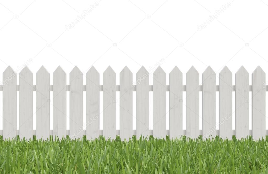 white fence