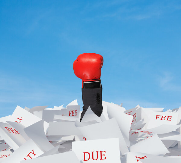 hand with boxing glove