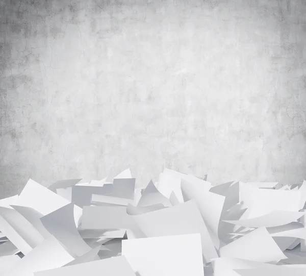 Blank papers heap — Stock Photo, Image
