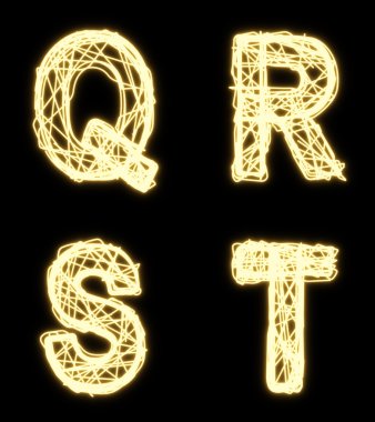 Parlayan kablo alfabesi