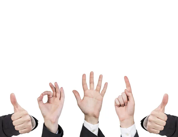 Hands showing success symbol — Stock Photo, Image