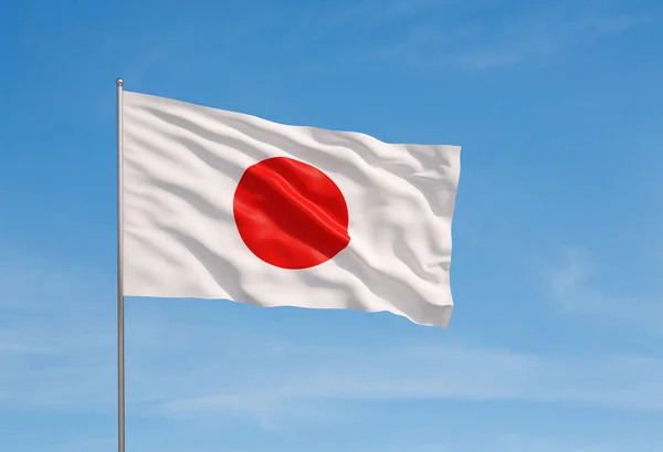 Japans flagga — Stockfoto